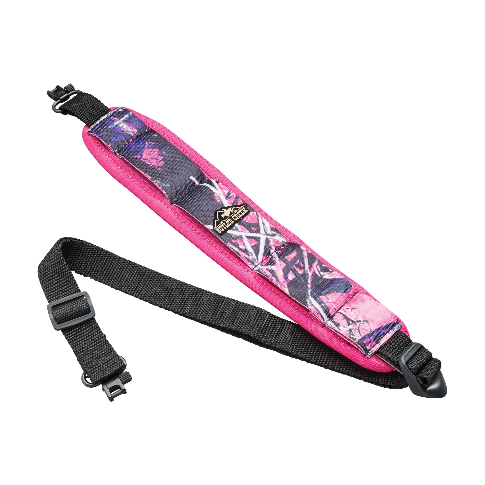 Butler Creek Comfort Stretch Gewehrriemen in Muddy Girl mit Riemenbügeln