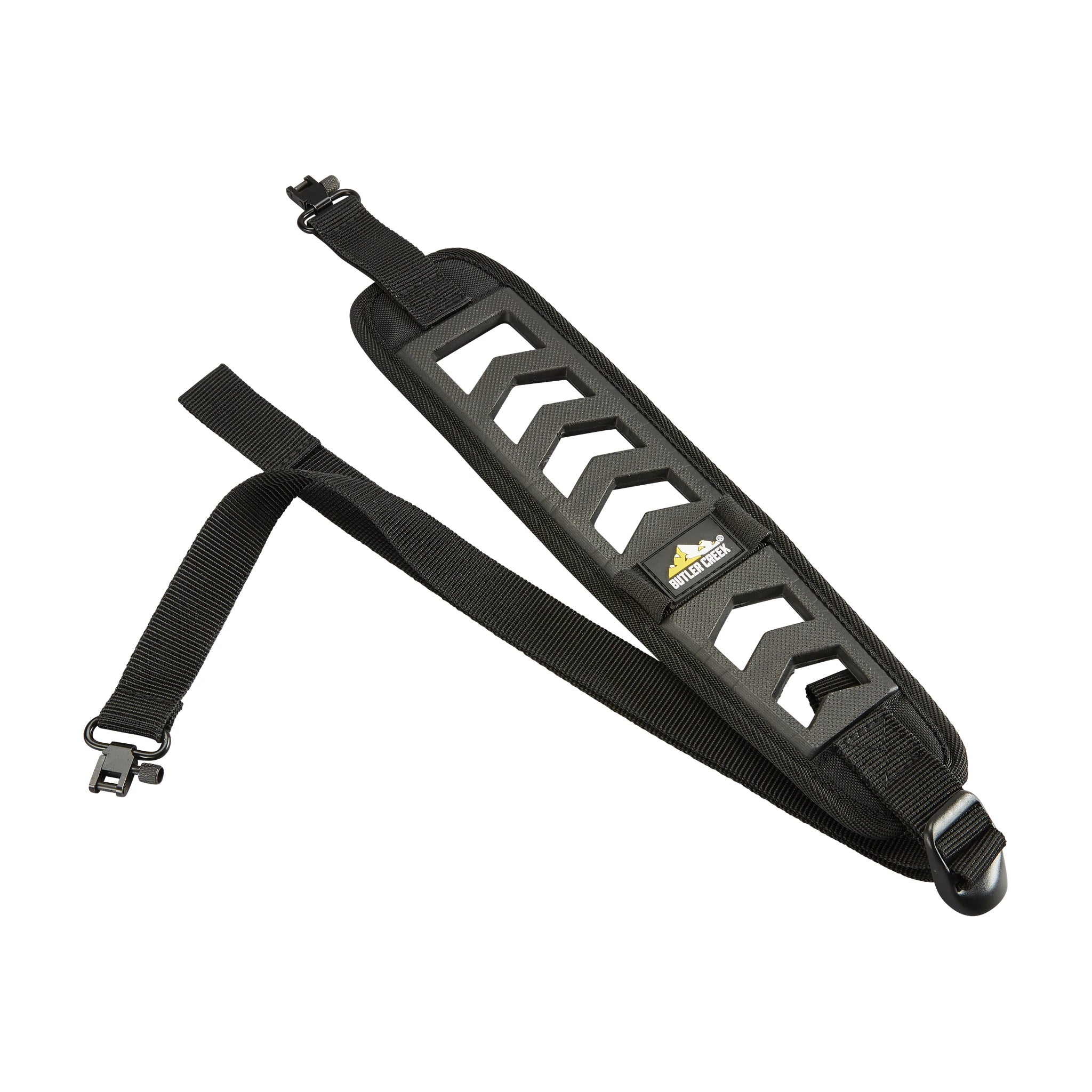 Butler Creek Featherlight Gewehrriemen in Schwarz mit durchbrochener Schulterpolsterung