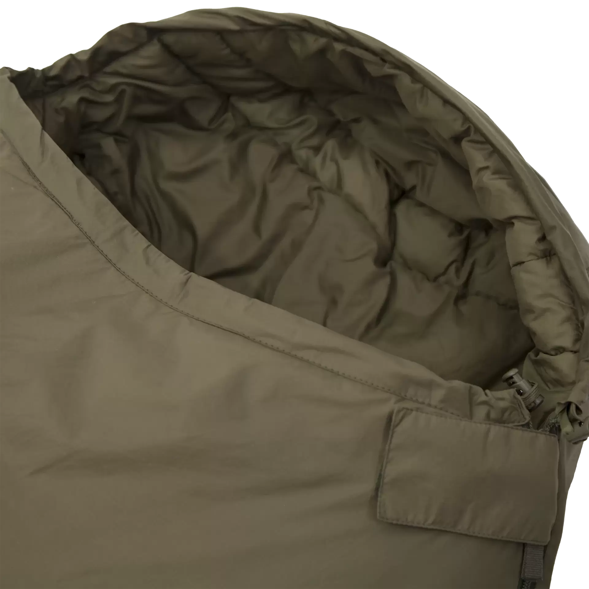 Carinthia Eagle Sommerschlafsack in Oliv – Detailansicht