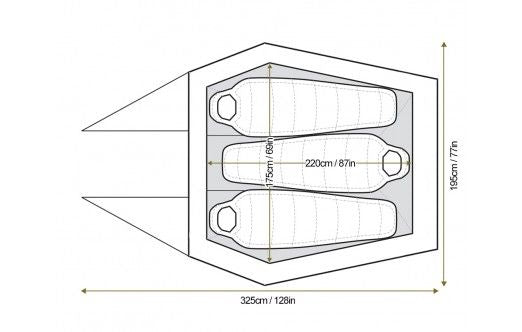 SnugpakSnugpak Scorpion 3 – Dreimann Tunnelzelt - Black Raptor