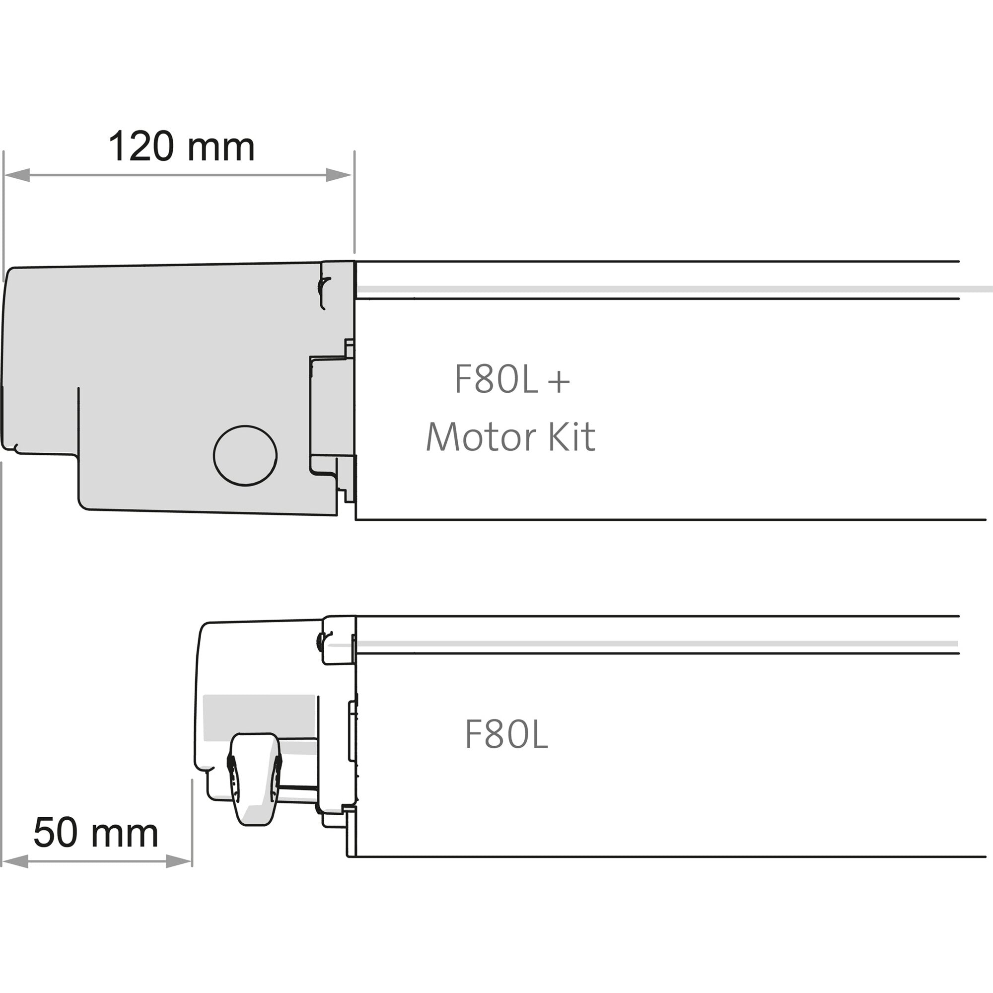 Motor Kit Compact F80L, schwarz