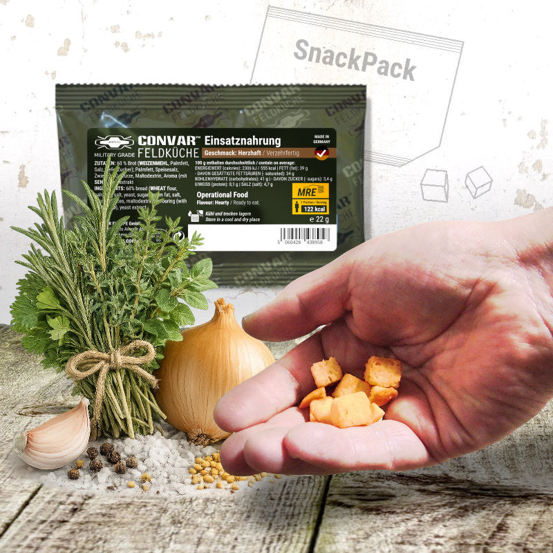 CONVAR FOODSCONVAR Feldküche SnackPack Herzhaft - Black Raptor