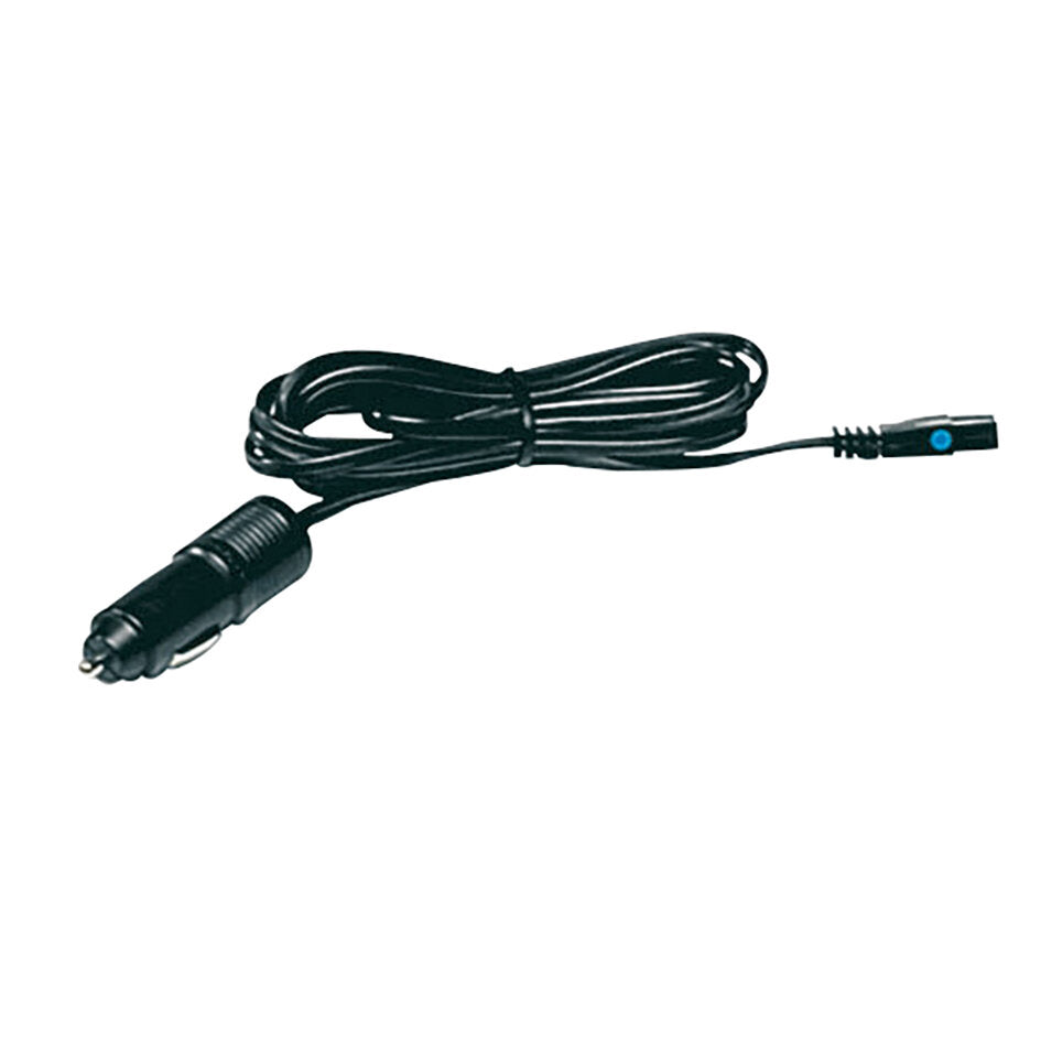 Anschlusskabel für thermoelektrische Kühlboxen mit Zigarettenanzünder-Stecker, ca. 2,8 m lang, Inline-Schalter mit blauem Knopf
