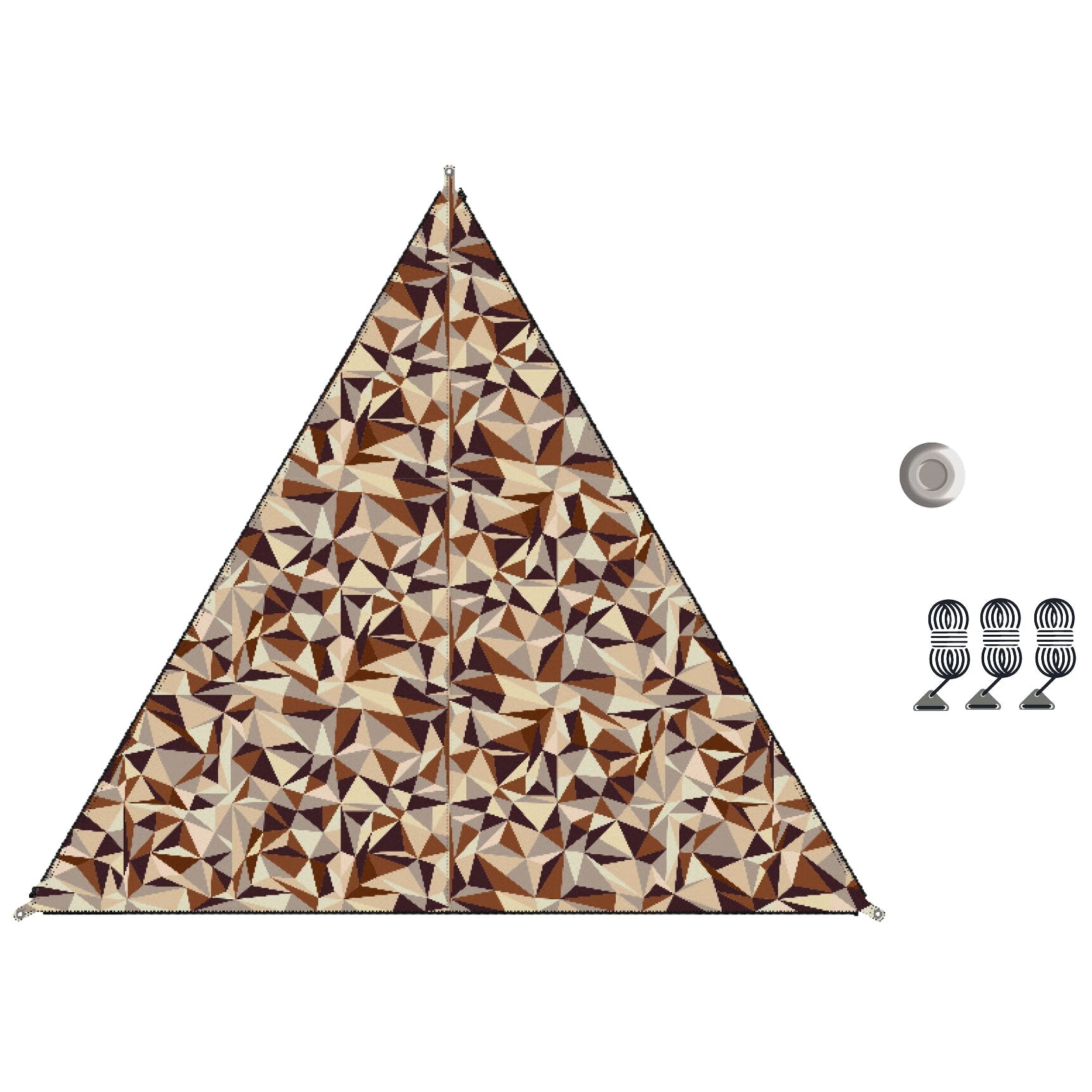 Sonnensegel „TC-Zip Canvas Single“ Nature Design Trees