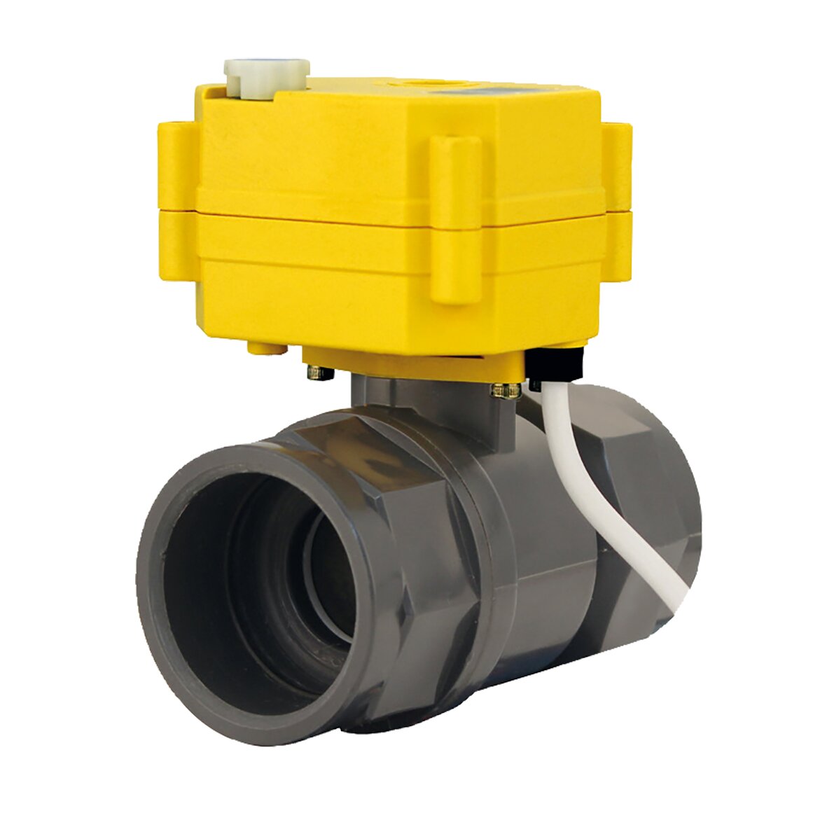 Kugelhahnventil – elektrisch – fernsteuerbar, ø 40 mm | Durchfluss: 530 mm²