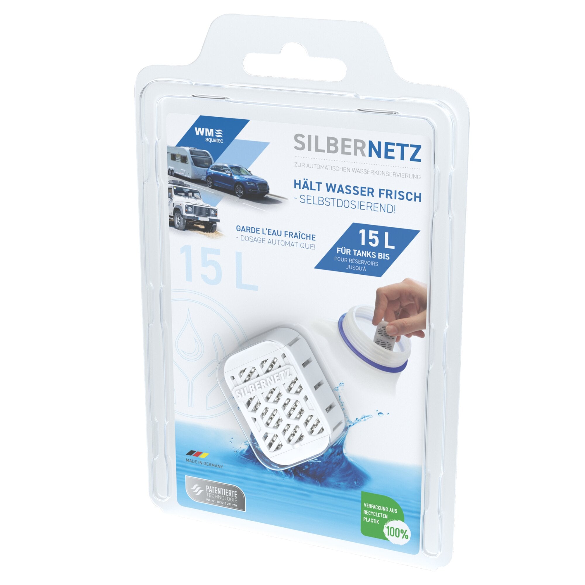 Silbernetz flex Wasserkonservierung für 15 l Tank, 2er-Set