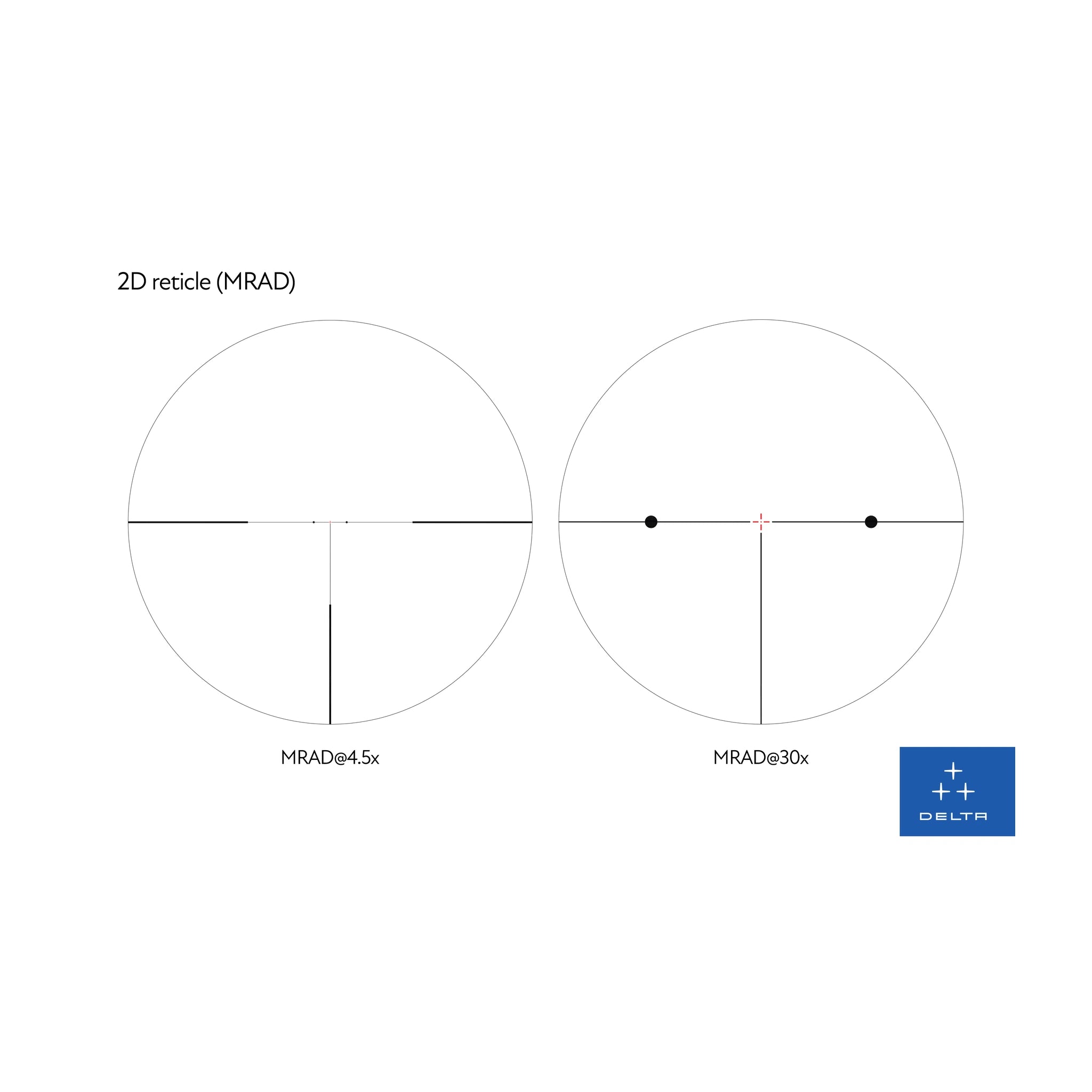 Delta Optical Javelin 4,5–30×56 FFP 2D – 2D-Absehen