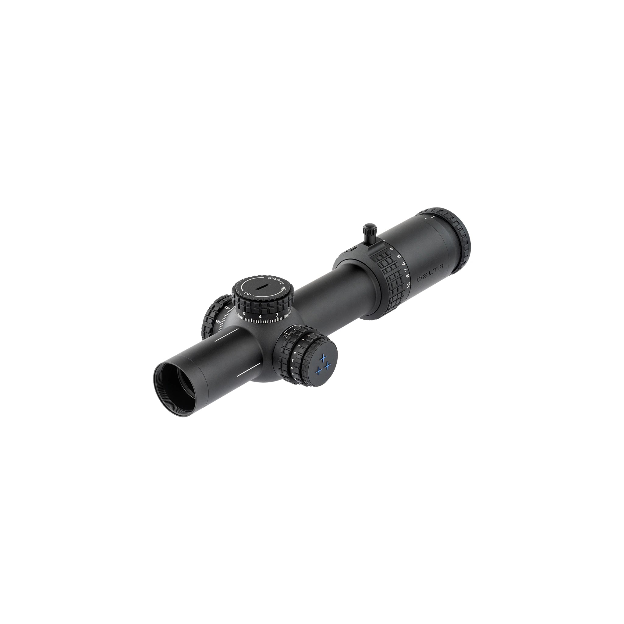 Delta Optical Stryker HD 1–10×28 FFP – Produktansicht von der Objektivseite