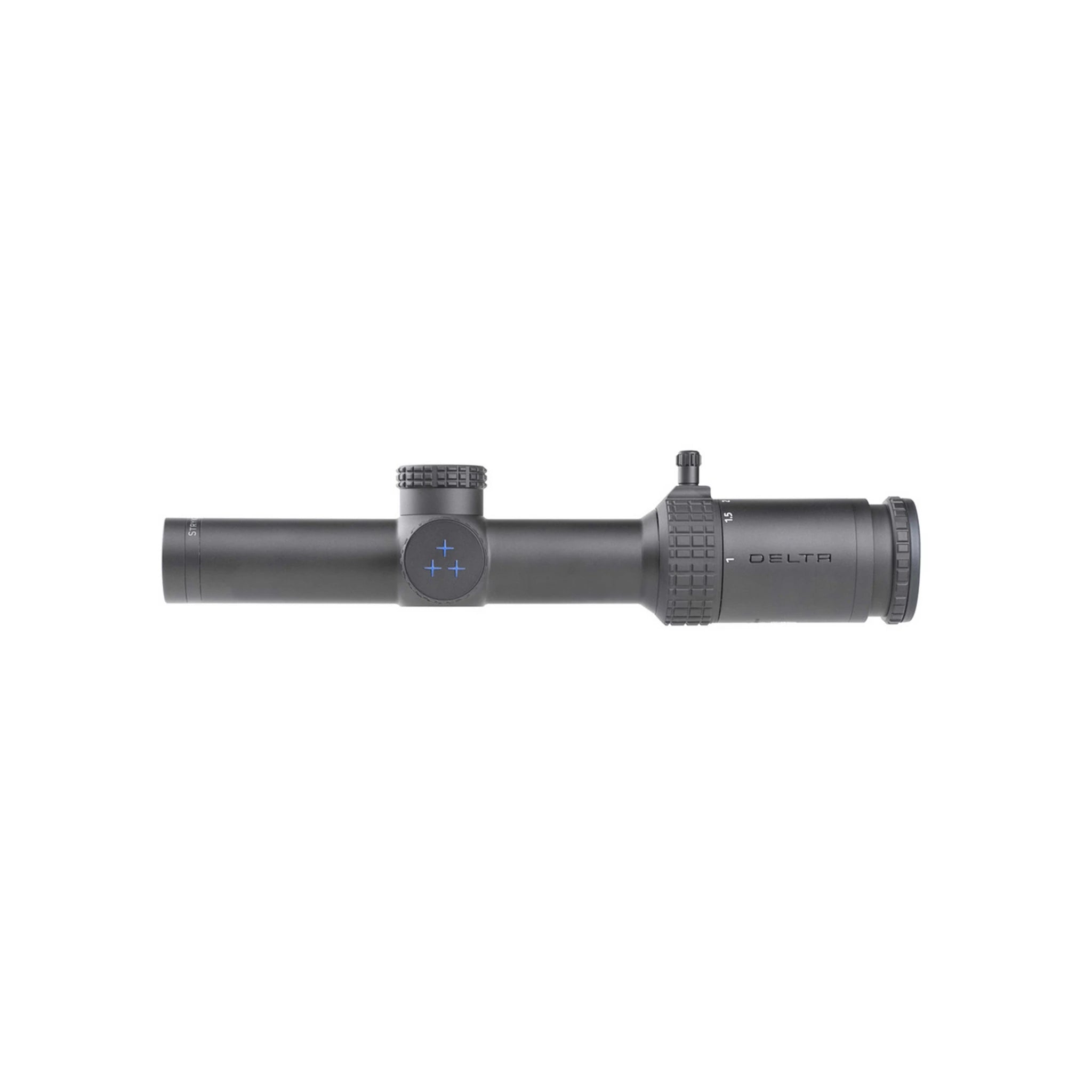 Delta Optical Stryker HD 1–6×24 SFP DSMR – Seitenansicht mit freigelegter Turmskala