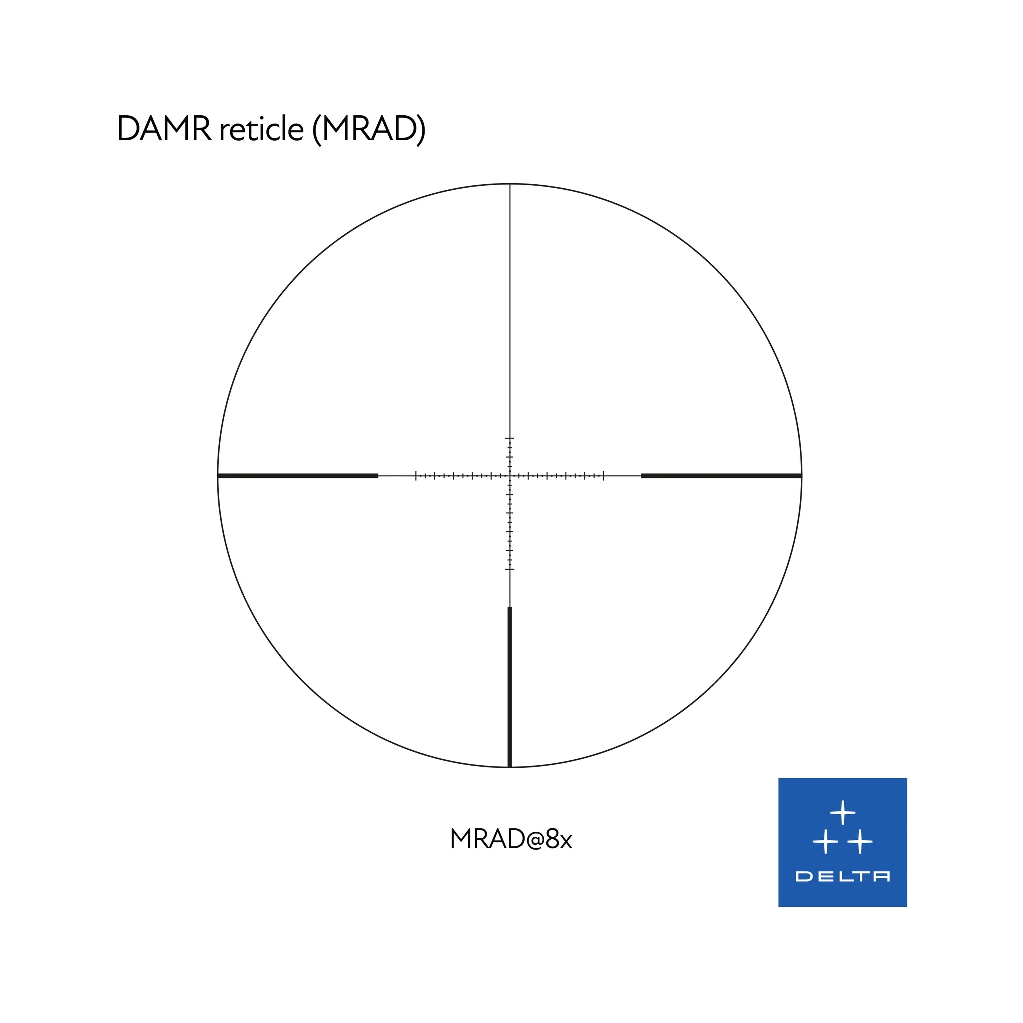 Delta Optical Stryker HD 1–8×24 SFP – DAMR-Absehen mit 8-facher Referenz
