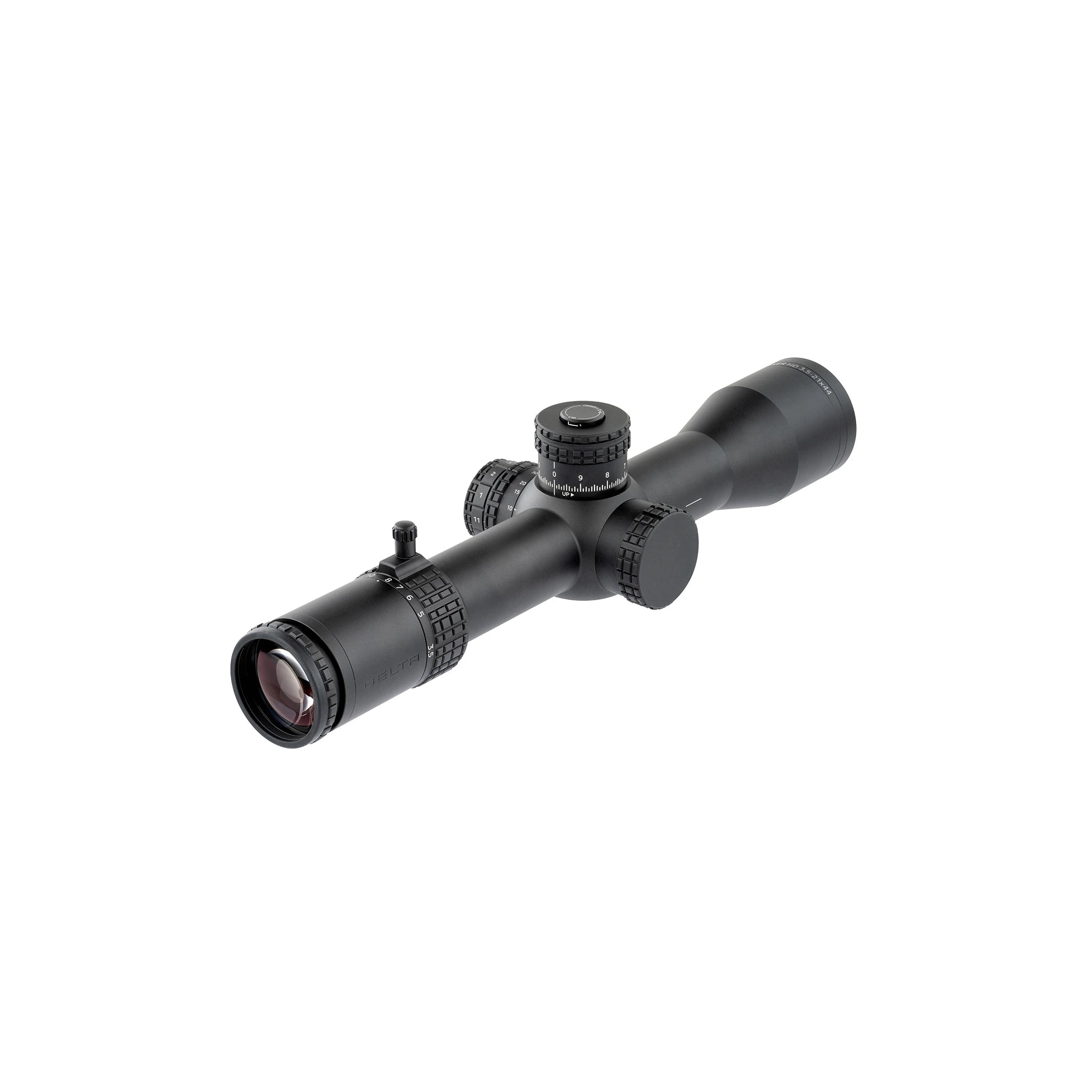 Delta Optical Stryker HD 3,5–21×44 DO-2514 – abgedeckte Seitenverstellung von der Okularseite