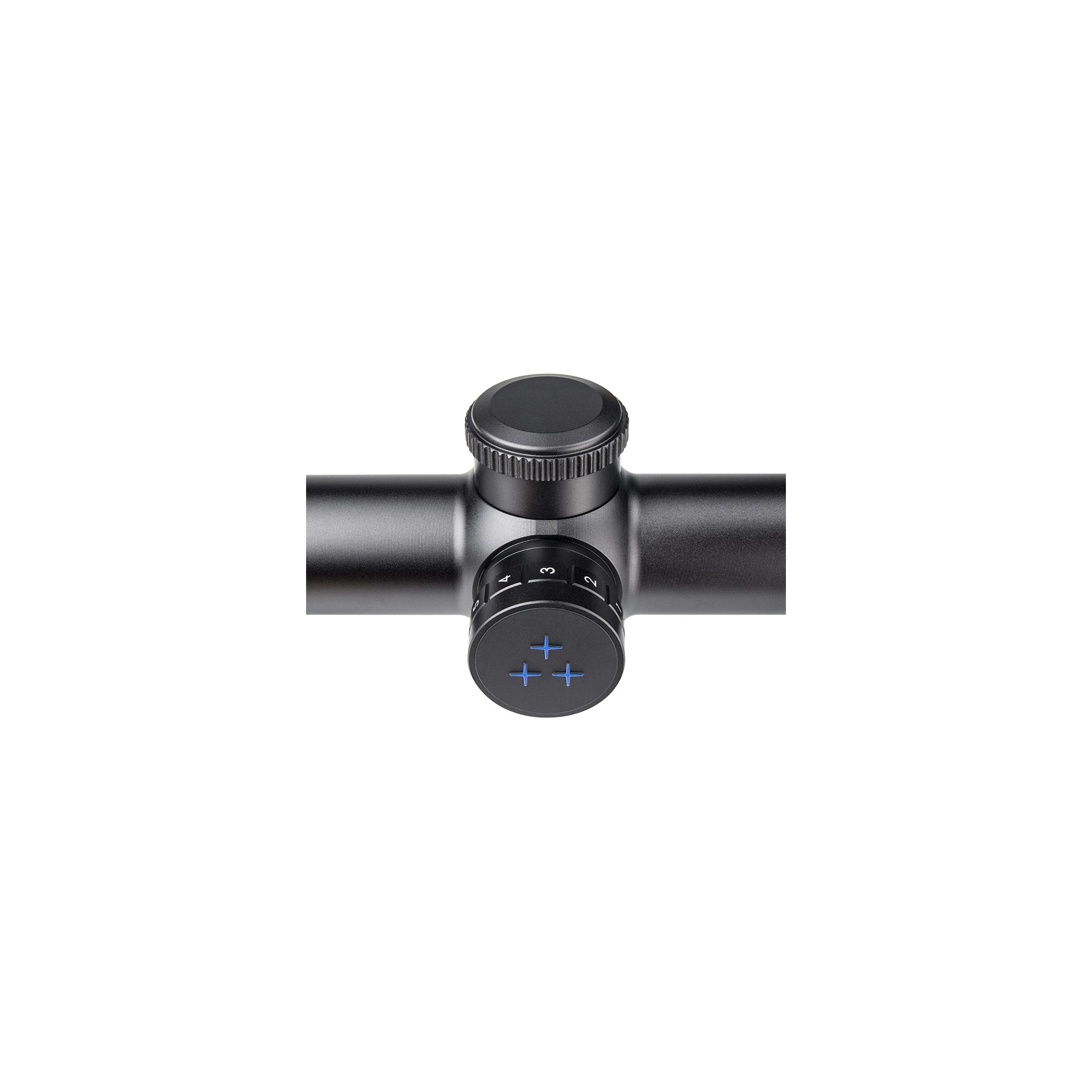 Delta Optical Titanium HD 1,5–9×45 – Detailansicht der Türme und Beleuchtung
