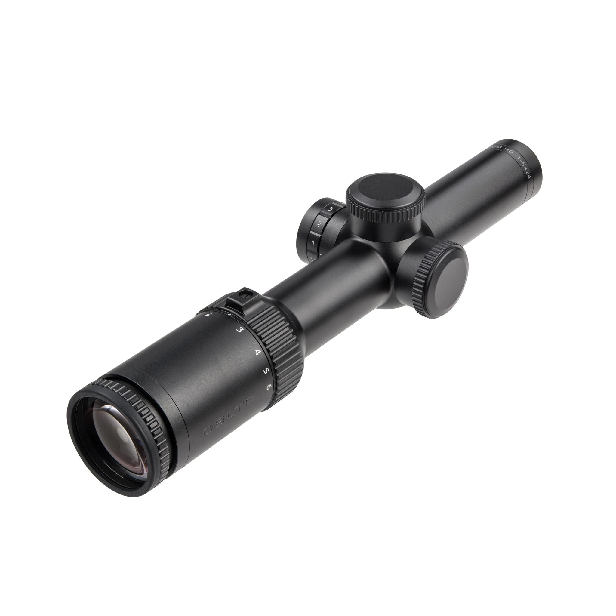 Delta Optical Titanium HD 1–6×24 – schräge Produktansicht von vorn