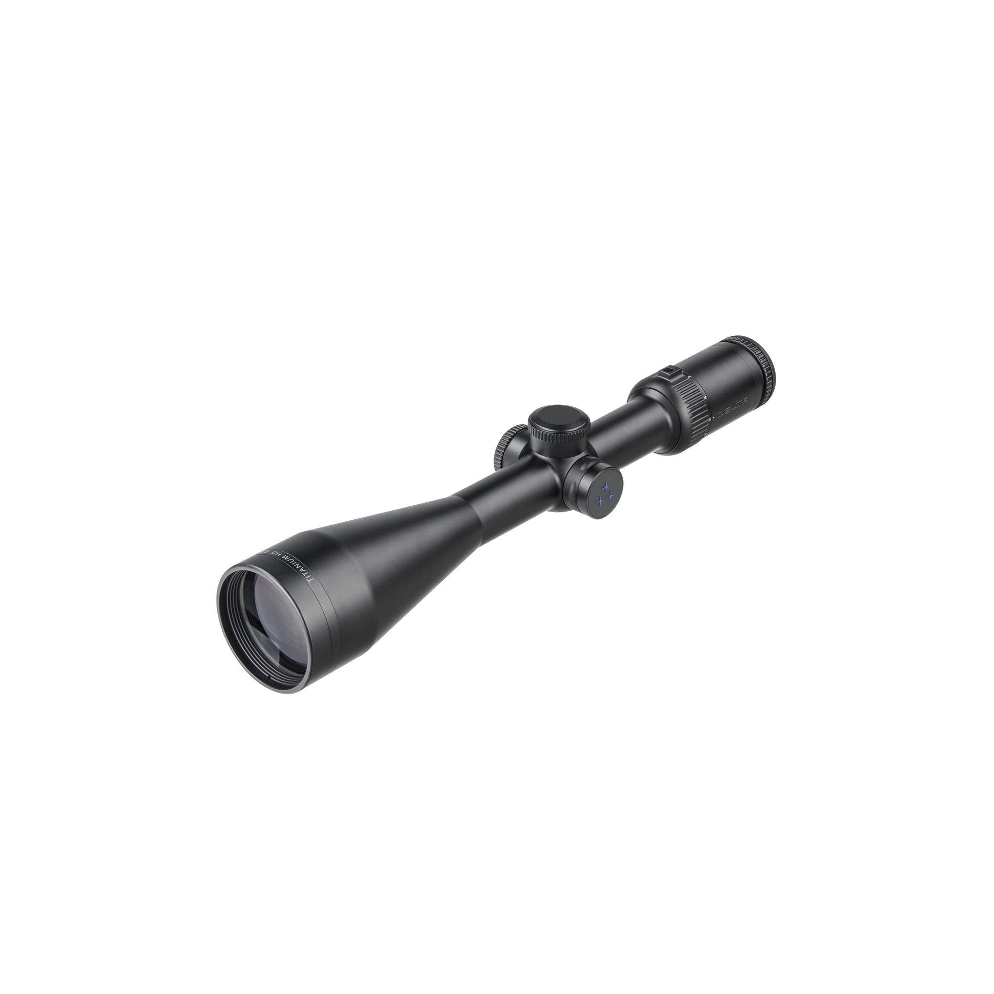 Delta Optical Titanium HD 2,5–10×56 – Di-Ausführung mit digitaler Beleuchtung, schräge Ansicht von vorn