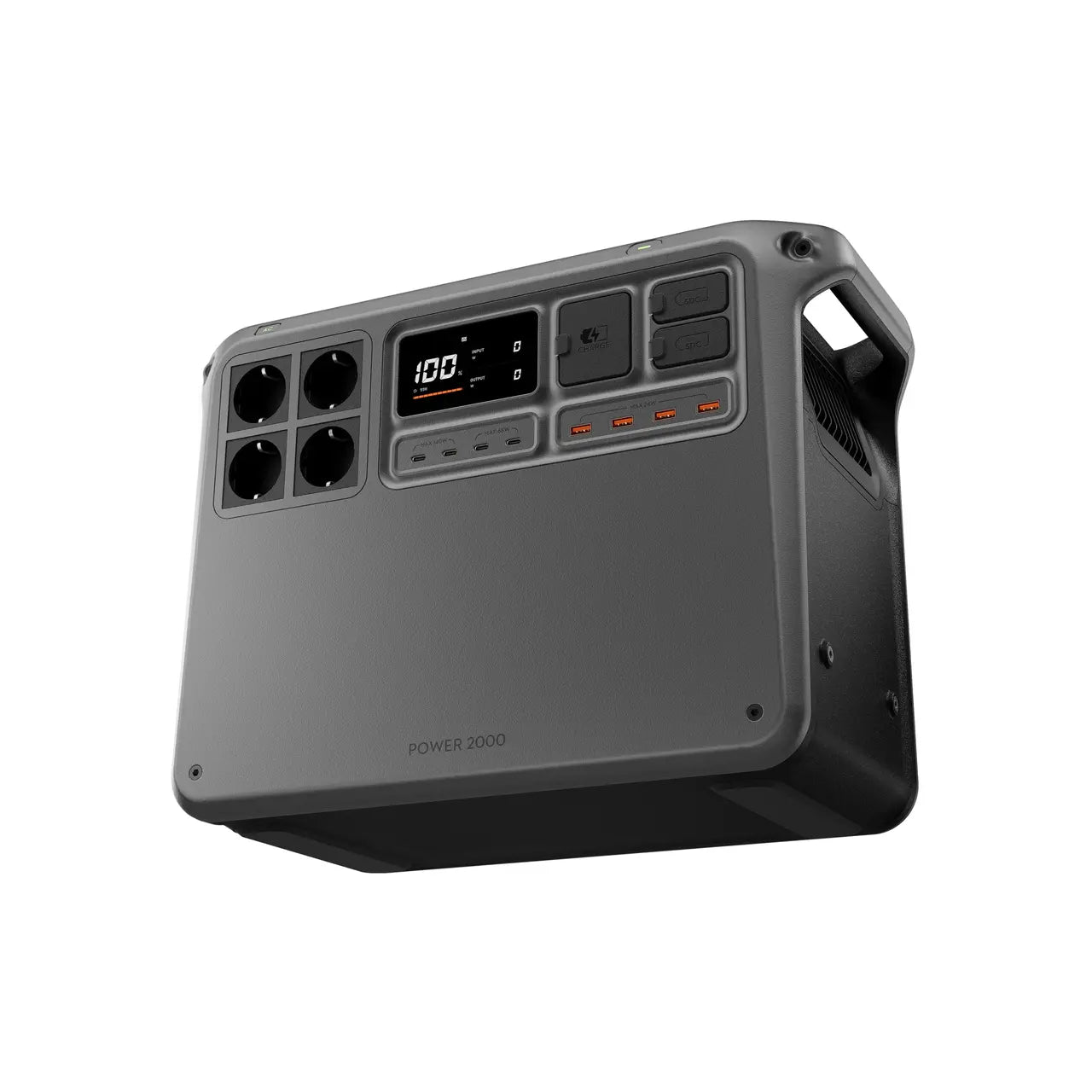 DJI Power 2000 Powerstation – detailreiche Perspektivansicht
