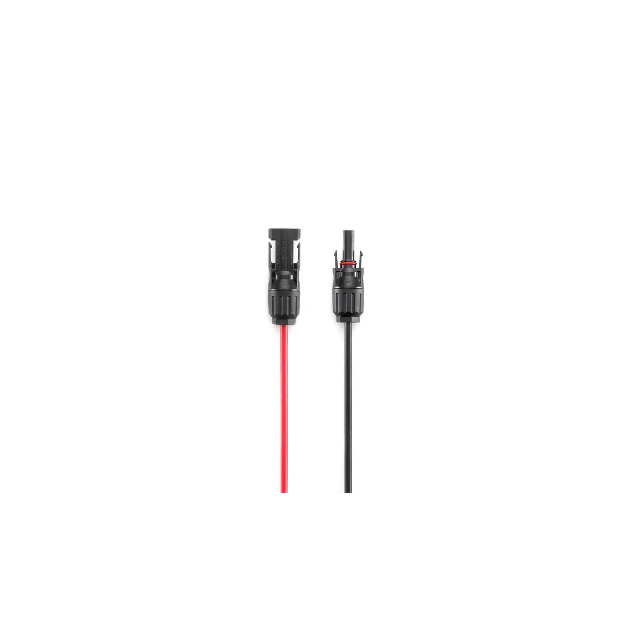 DJI Power MC4 Solarladekabel mit Detailansicht des MC4-Steckerpaars
