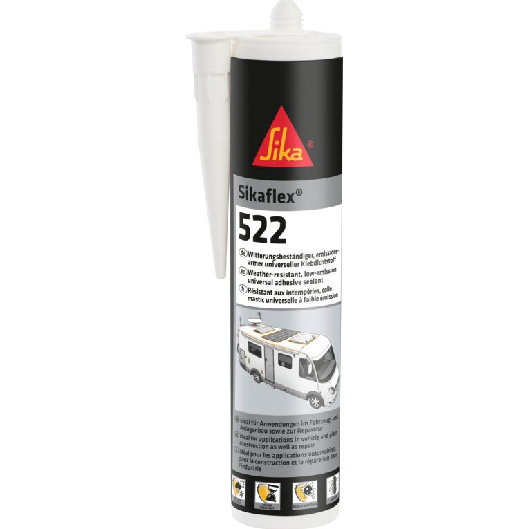 Sikaflex-522 Kleb- und Dichtstoff in der 300-ml-Kartusche – Produktabbildung