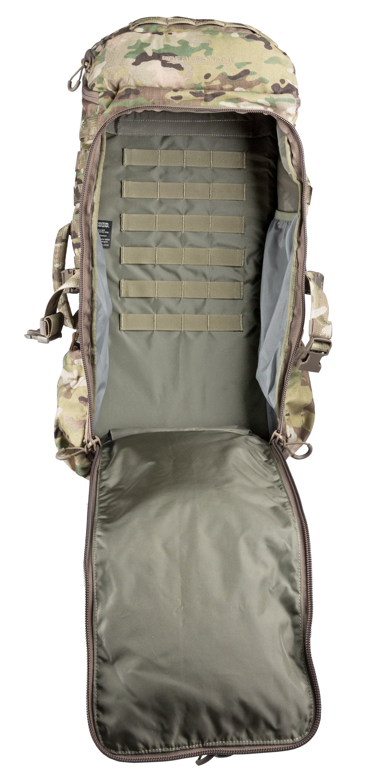 Eberlestock FAC Track Pack Multicam – Innenraum mit MOLLE