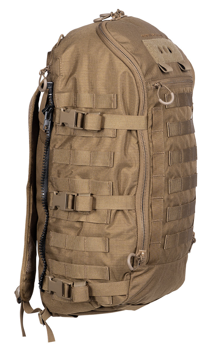 Eberlestock Mission Assault Pack Coyote – Seitenansicht