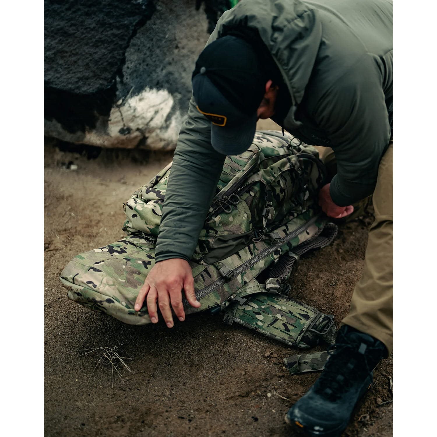 Eberlestock W2 Spectre Multicam – MOLLE-Flächen, Gurte und robuste Details