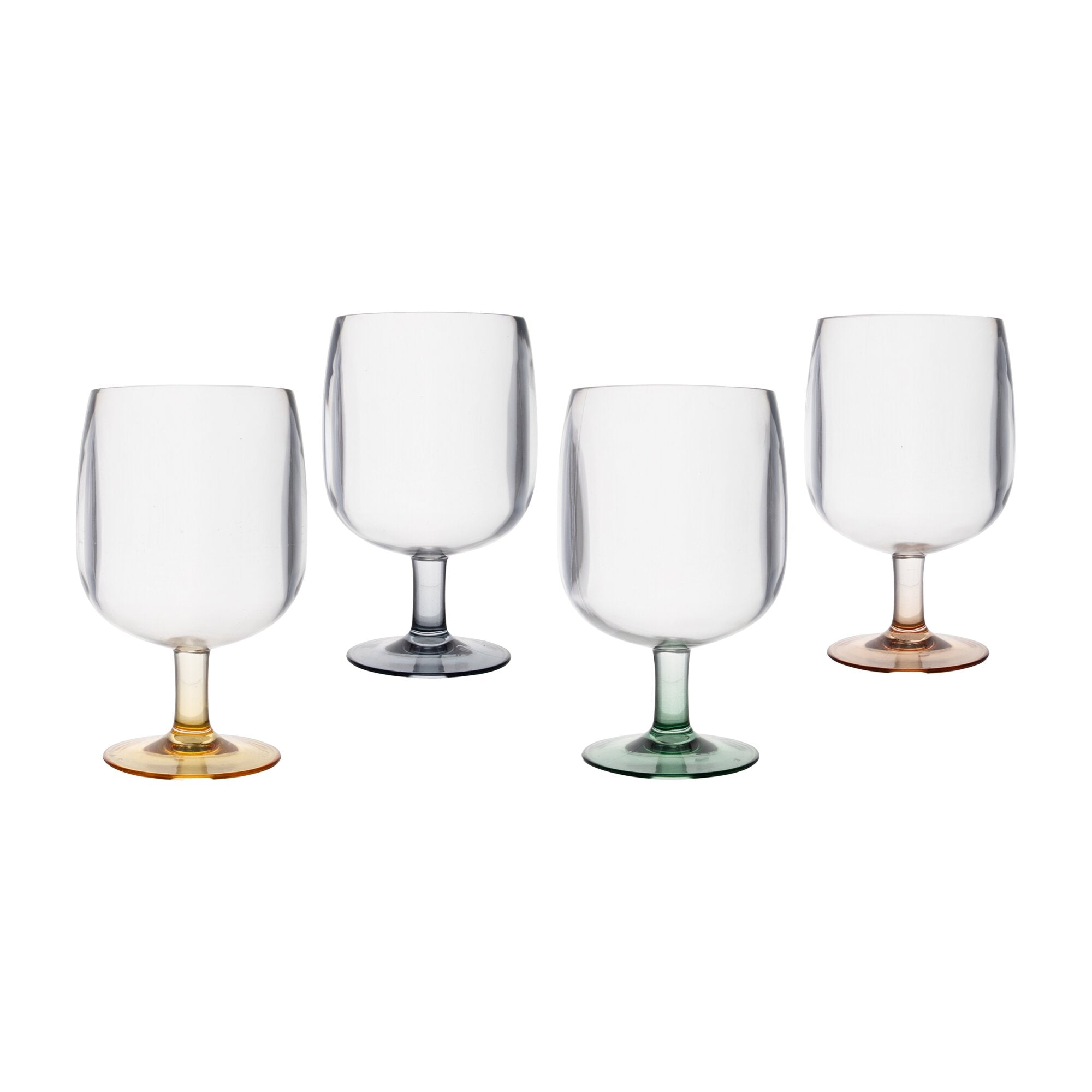 Weinglas-Set 4-teilig bunt