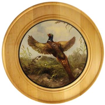 AKAH Ehrenscheibe aus Massivholz 30 cm – Motiv Fasan