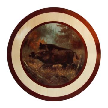 AKAH Ehrenscheibe aus Sperrholz 35 cm – Motiv Wildschwein