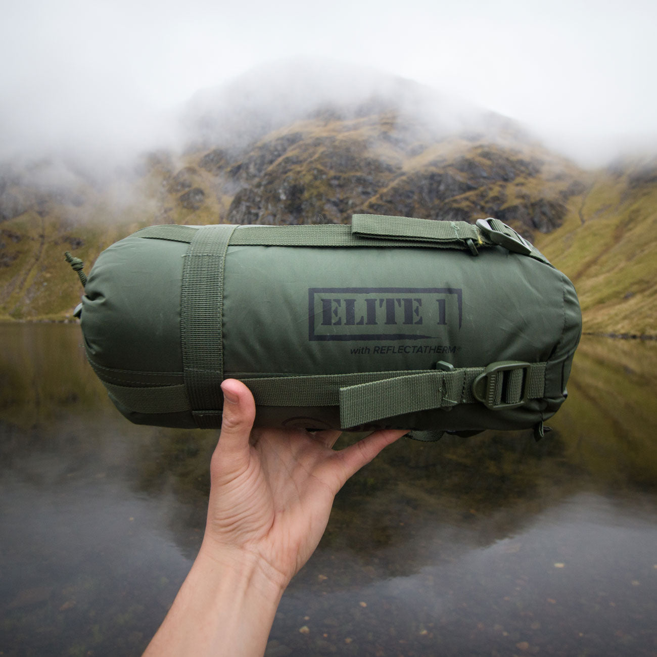 Snugpak Softie Elite 1 WGTE im Kompressionspacksack beim Outdoor-Einsatz