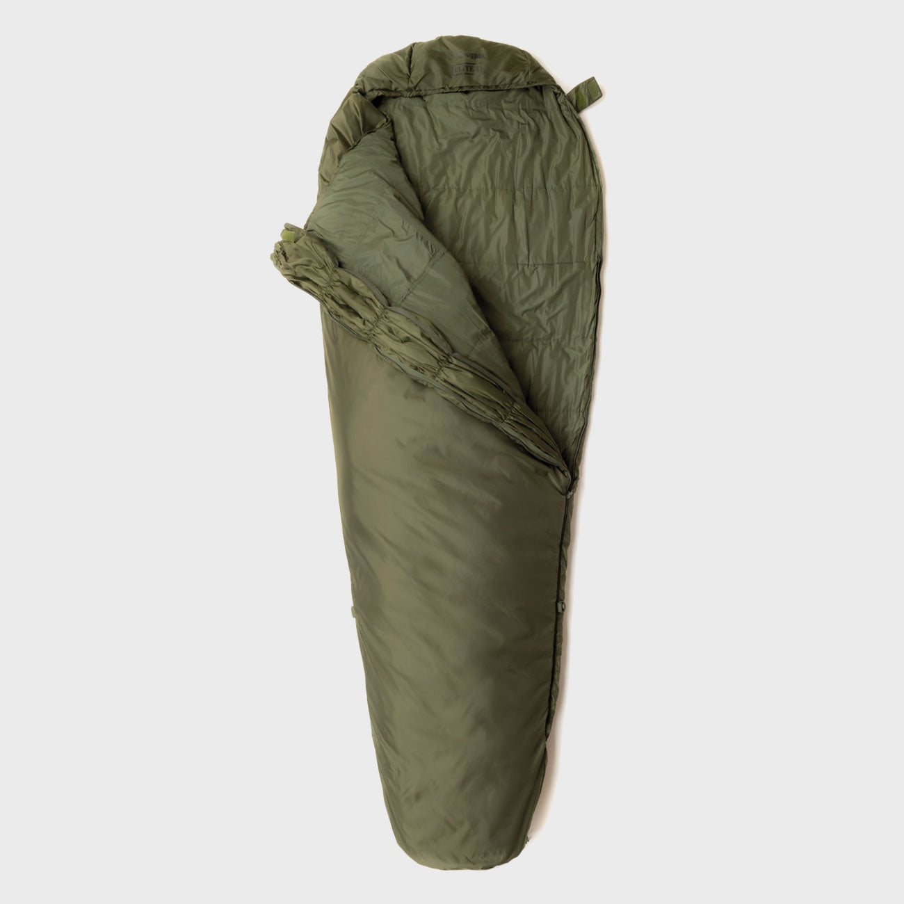 Snugpak Softie Elite 1 WGTE geöffnet – Innenansicht und Seitenpanel