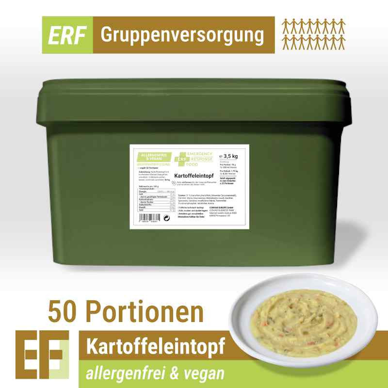 ERFEF Emergency Food ERF Eintoepfe 2 x 25 Portionen - Black Raptor