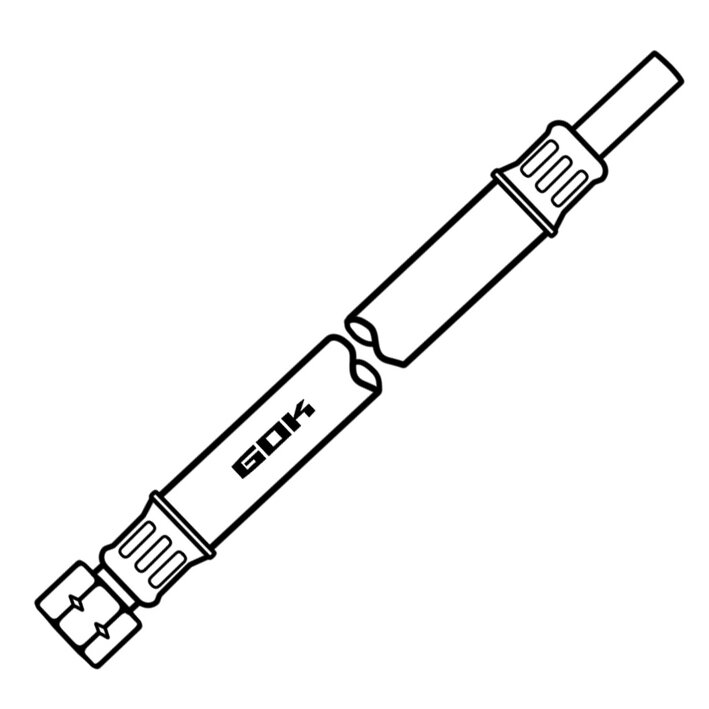 Mitteldruck-Schlauchleitung MS 10 bar, 400 mm, G 1/4 LH-ÜM x RST 8