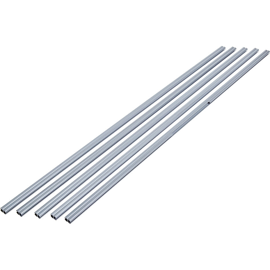 Montage-Set aus mehreren silberfarbenen Aluminiumstangen als Befestigungskomponenten für Thule Omnistor 1200 QuickFit