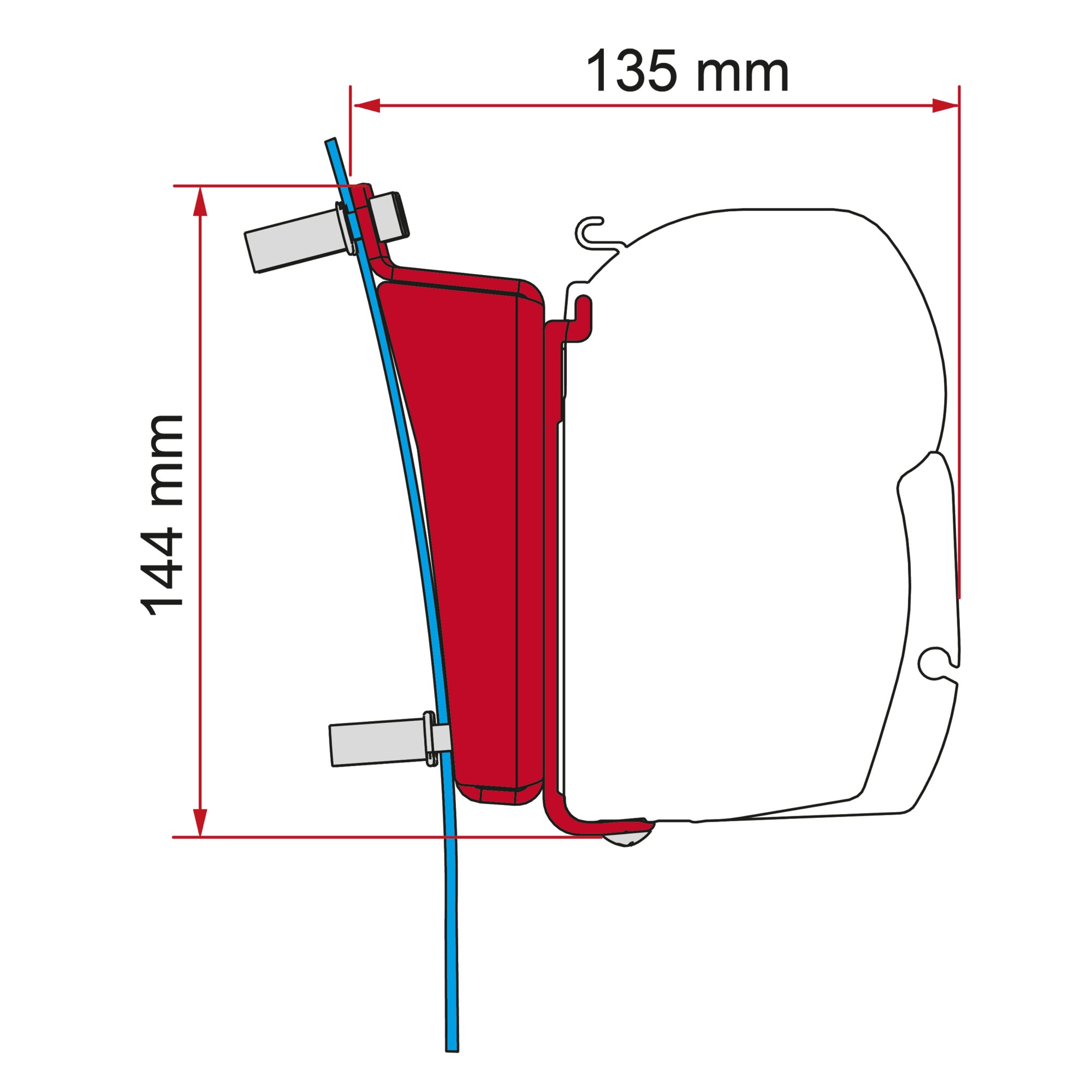 Fiamma Adapterkit Ford Transit L3 H3 – für F45s