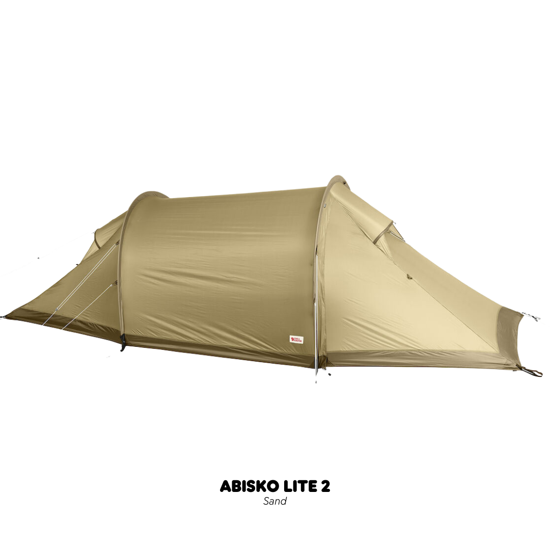 Fjällräven Abisko Lite 2 in Sand – Aufbauansicht
