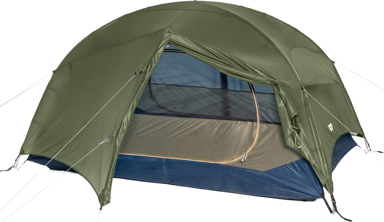 Fjällräven Abisko Friluft 2 in Pine Green – Seitenansicht
