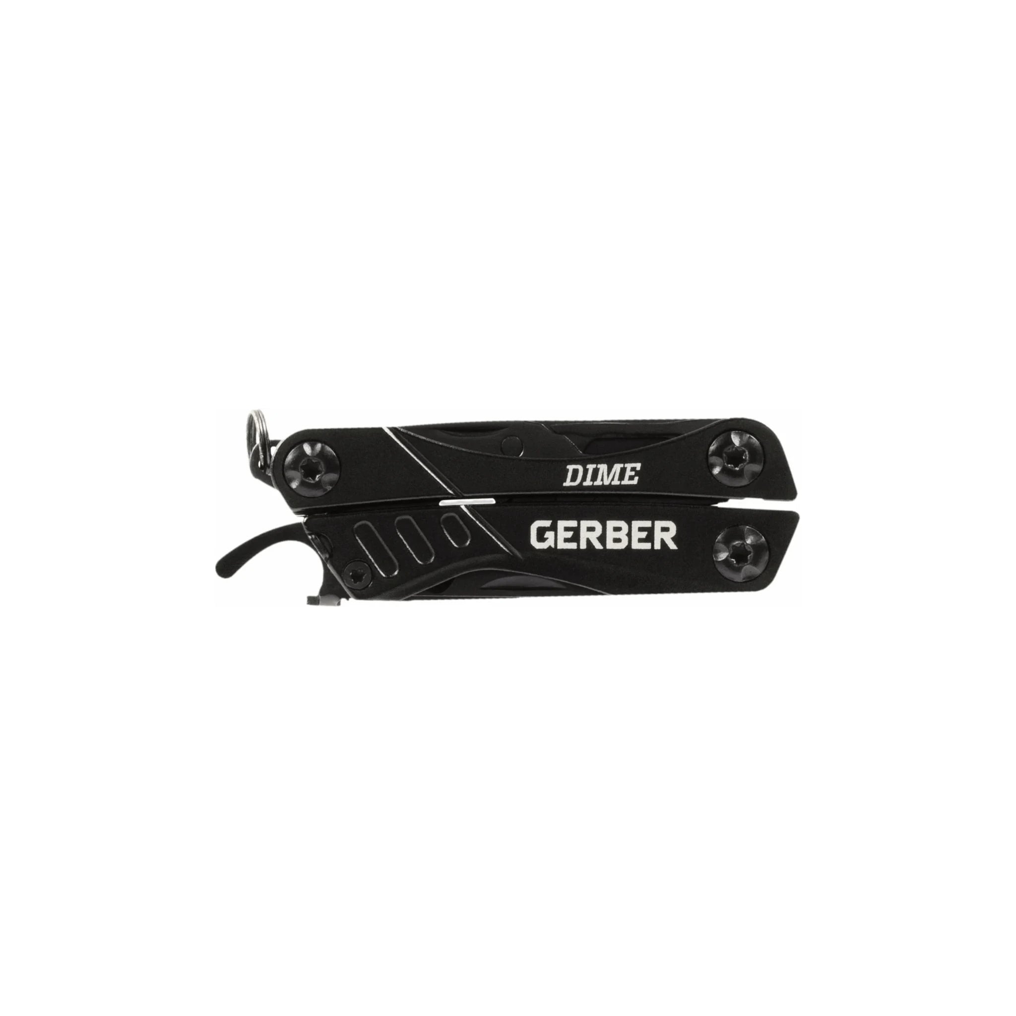 Gerber Dime Black Mini-Multitool · geschlossenes 7-cm-Schlüsselbundformat