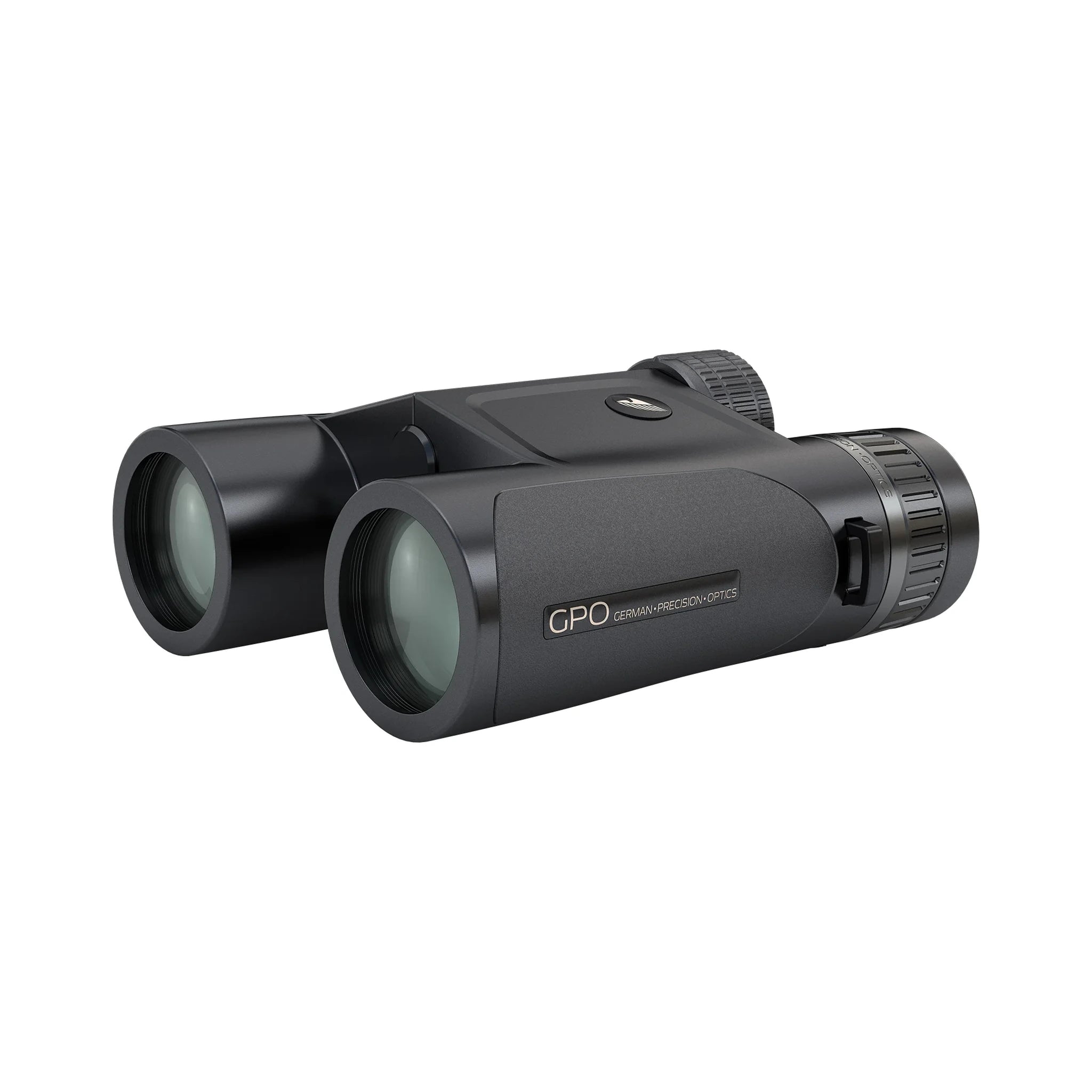 GPO RANGEGUIDE 3200 8×40 Fernglas mit Entfernungsmesser in schräger Vorderansicht