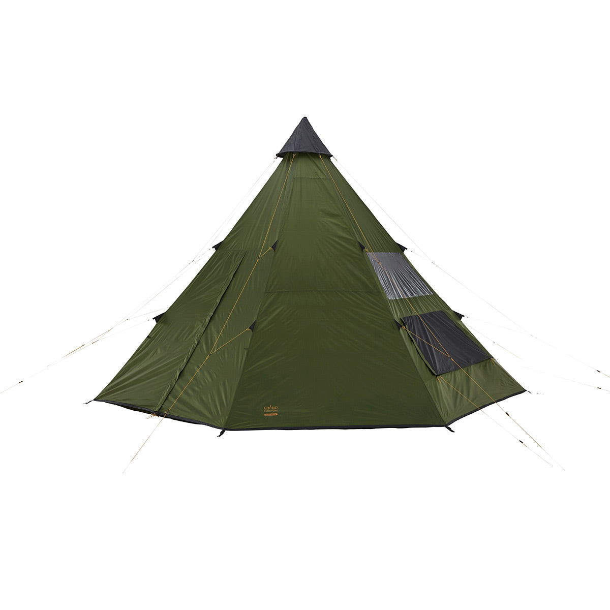 Grand Canyon Black Falls 8 Tipi-Zelt in Oliv – Seitenansicht