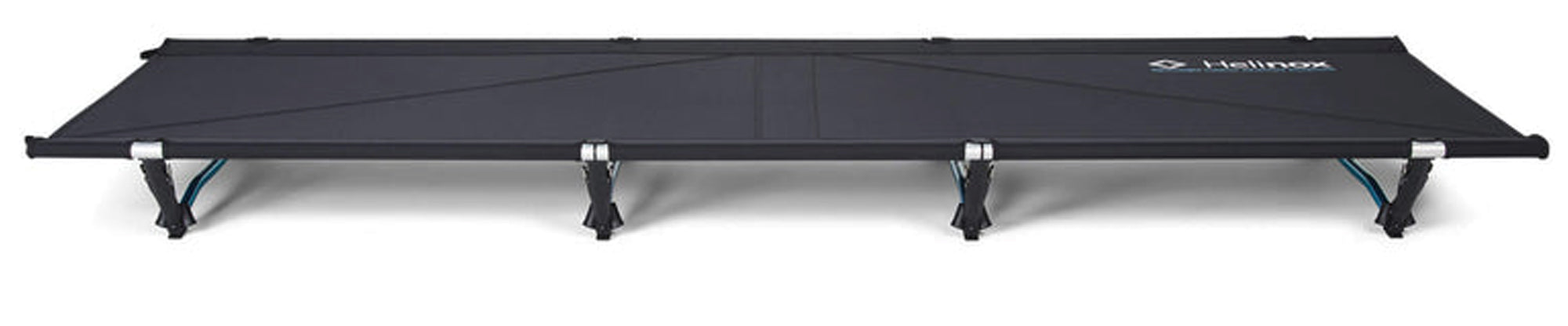 Helinox Cot Max Convertible – breite Liegefläche in Schwarz