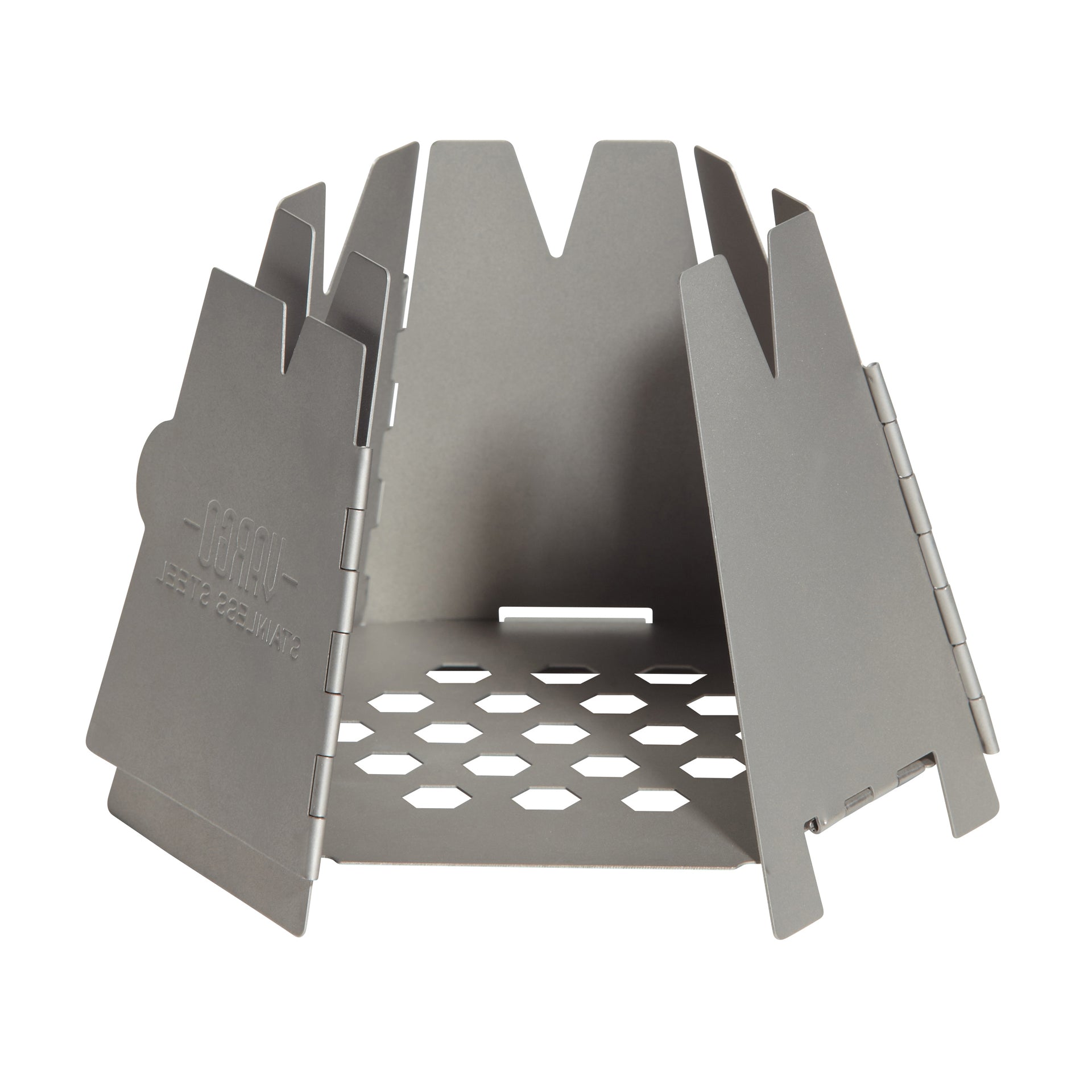 Vargo Hexagon Edelstahl Holzofen – Originalbild