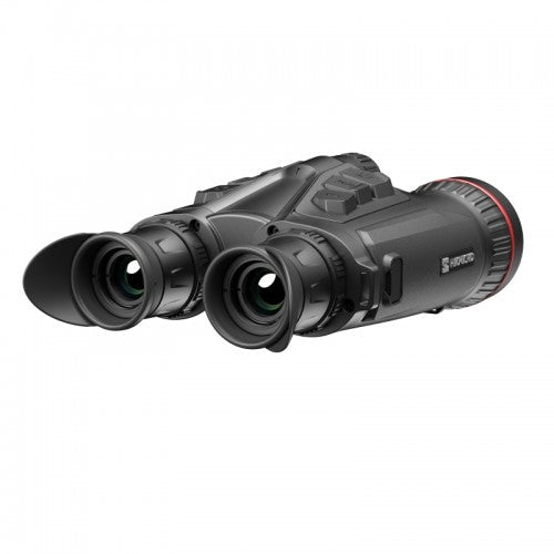 Schwarzes Hikmicro Habrok Pro HX60LS Nachtsicht-Fernglas mit ergonomischem Design, zwei Okularen mit Gummi-Augenmuscheln,.