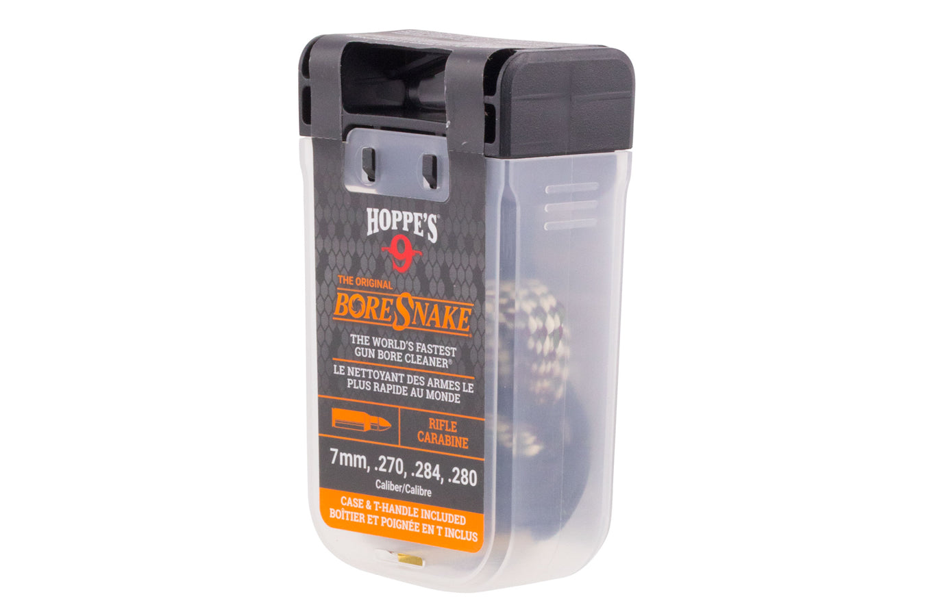 Hoppe's BoreSnake Den 24014D mit transparenter Transportbox und T-Griff