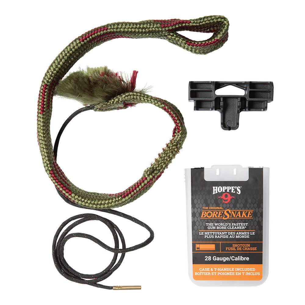 Hoppe's BoreSnake Den 24032D Set für 28-Gauge-Flinten mit Reinigungsschnur und Box