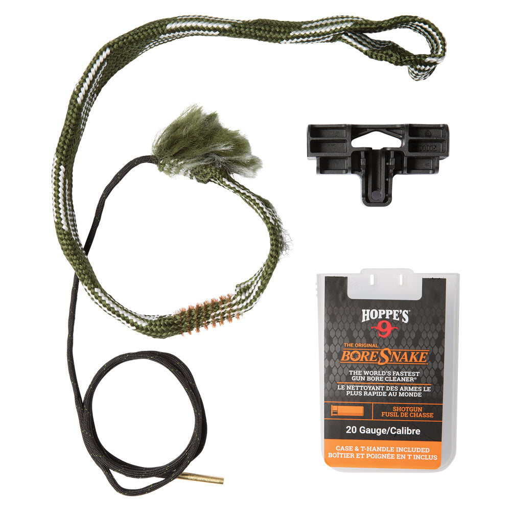 Hoppe's BoreSnake Den 24033D Set für 20-Gauge-Flinten mit Reinigungsschnur und Box