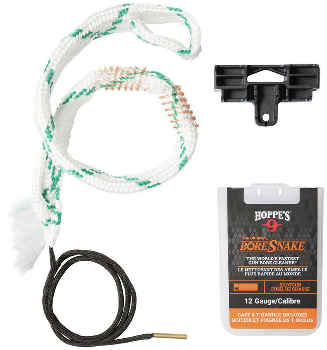 Hoppe's BoreSnake Den 24035D für 12 Gauge mit T-Griff und Transportbox