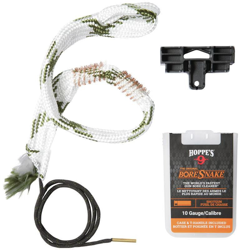 Hoppe's BoreSnake Den 24036D für 10 Gauge mit Reinigungsschnur, T-Griff und Transportbox