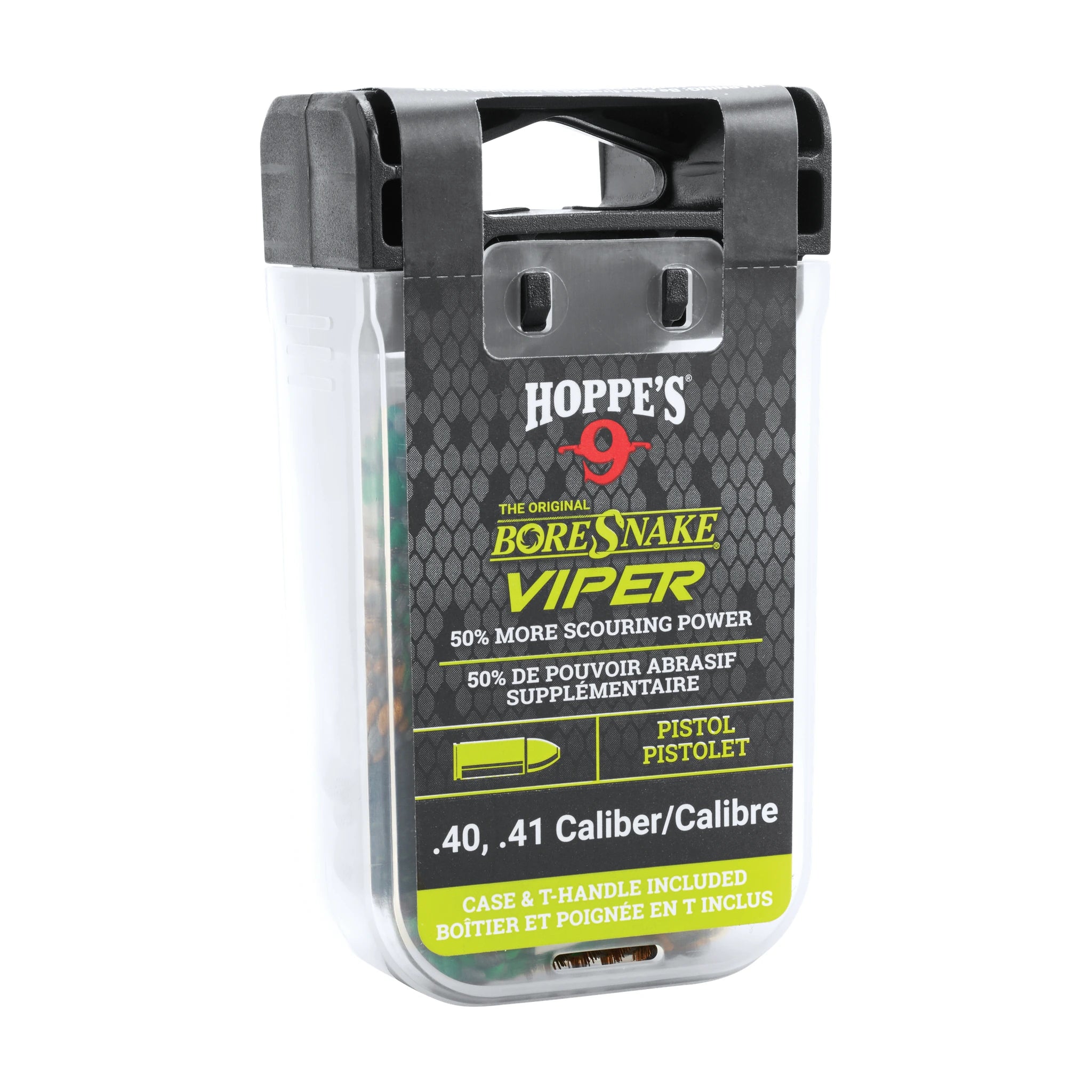 Hoppe’s BoreSnake Viper Den .40 und .41 für Pistolen in der Verpackung mit Box und T-Griff