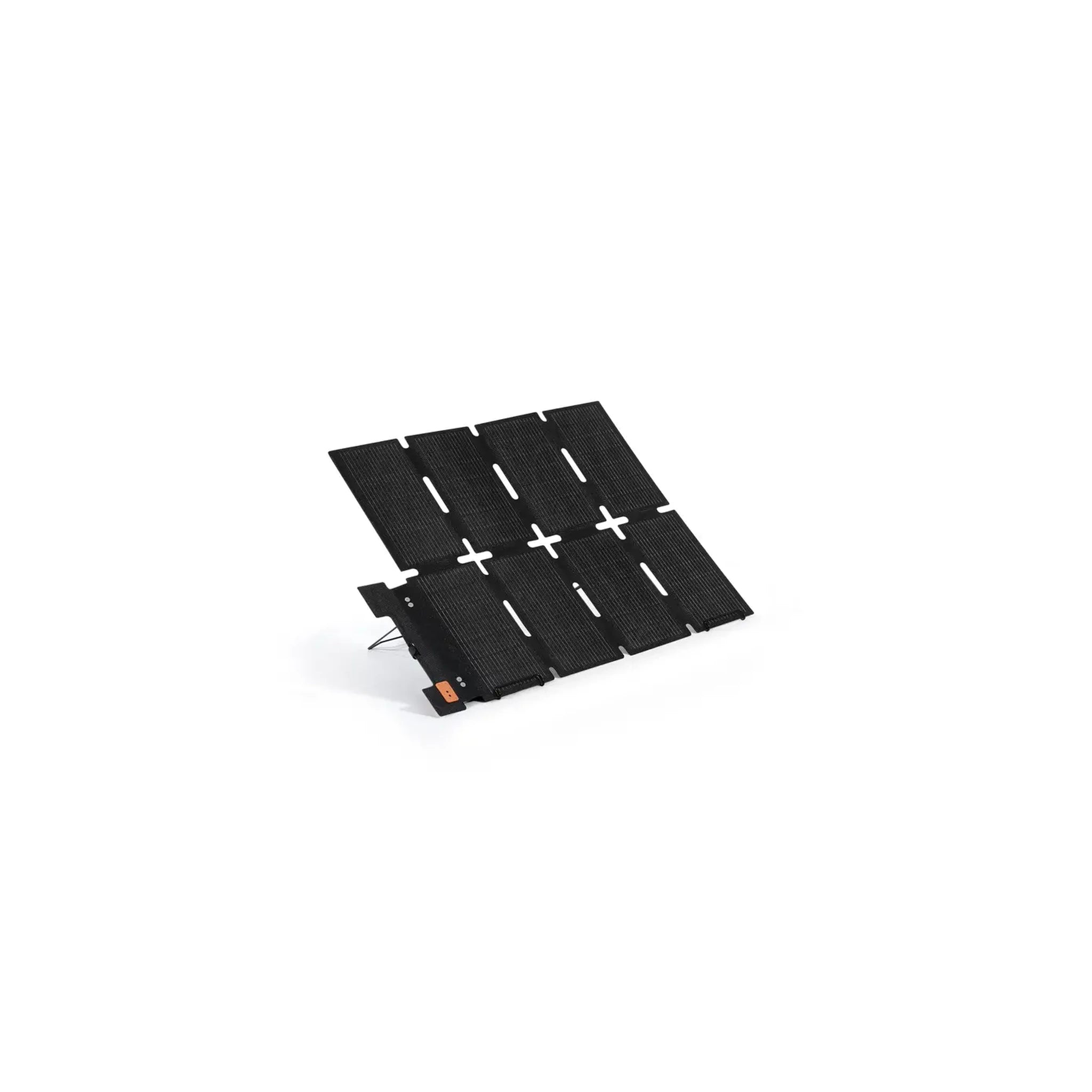 IBCPOWER 100 W Mini Solarpanel vollständig entfaltet und aufgestellt