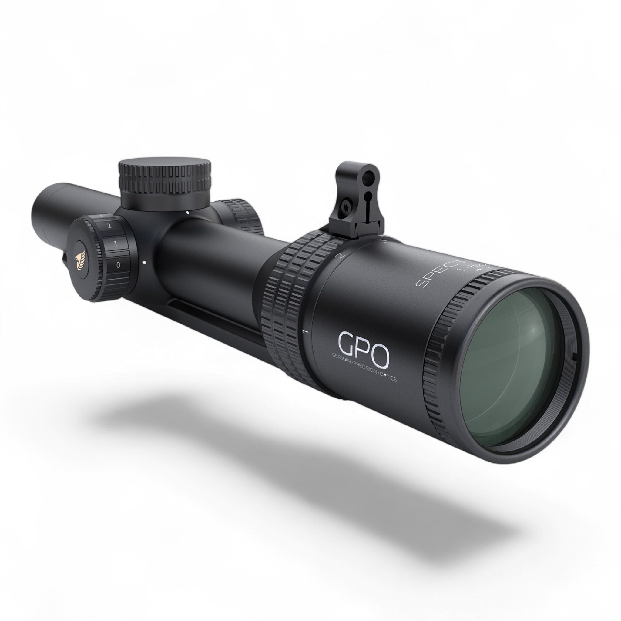 GPOGPO Spectra 8x 1 - 8x24i Zielfernrohr mit Schiene - Black Raptor