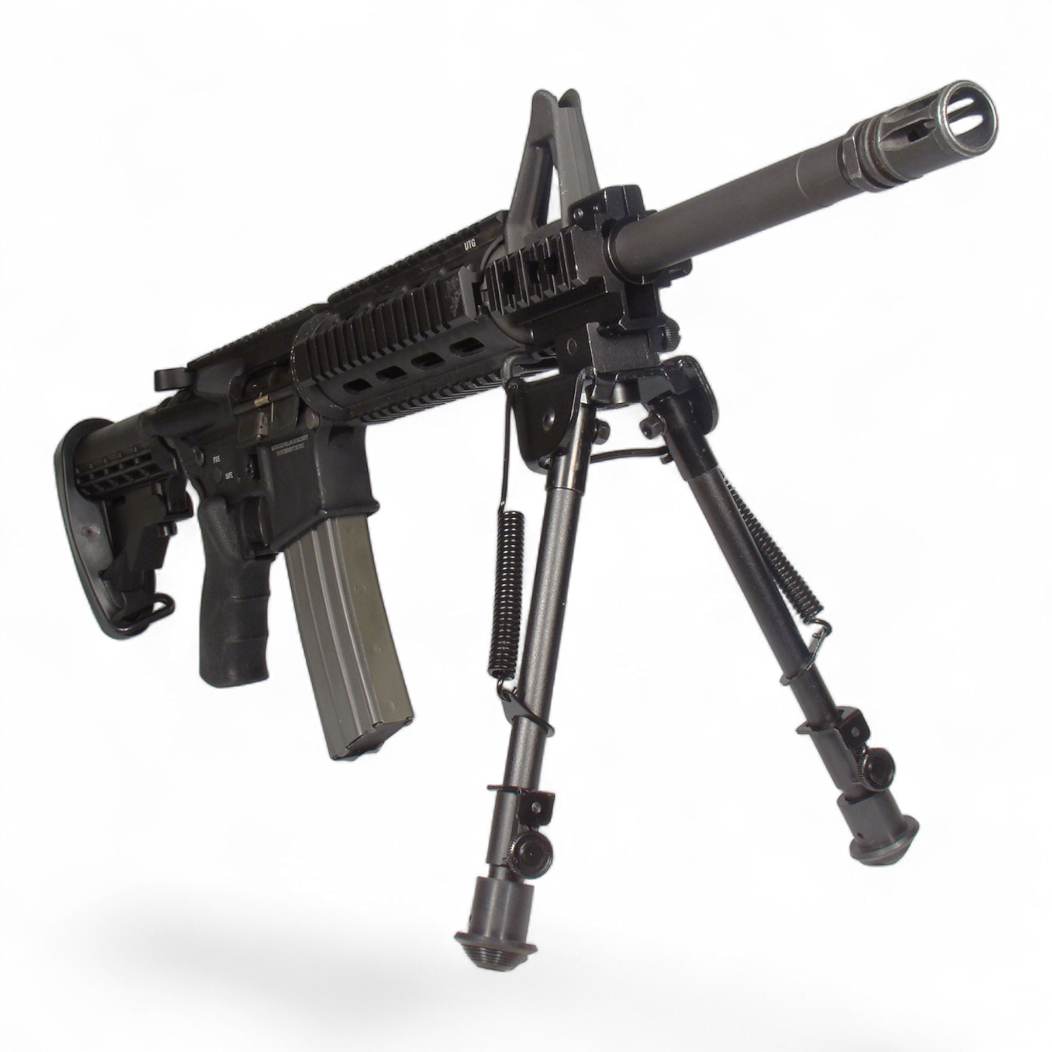 UTGUTG Tactical OP Zweibein 20–32 cm mit Dual - Mount - Black Raptor